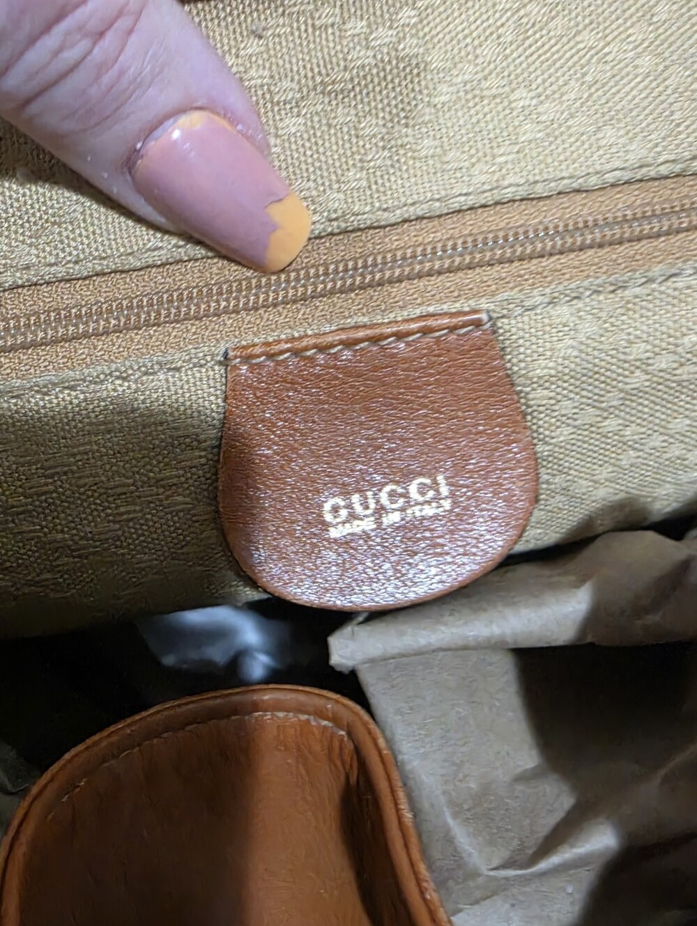 Gucci Italy Bamboo Leather Backpack Pony Style Daypack Bag - Picture 8 of 15